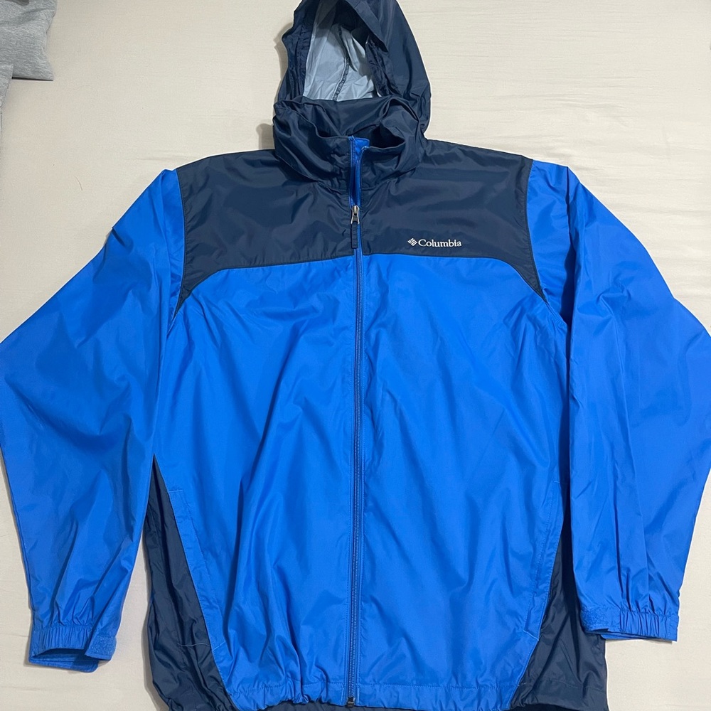 Columbia Men's Two-Tone Blue Windbreaker Size L